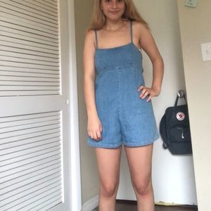 Denim romper